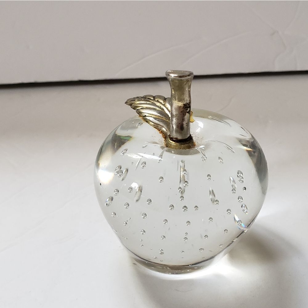 Glass Apple Paperweight - Picture 5 of 8